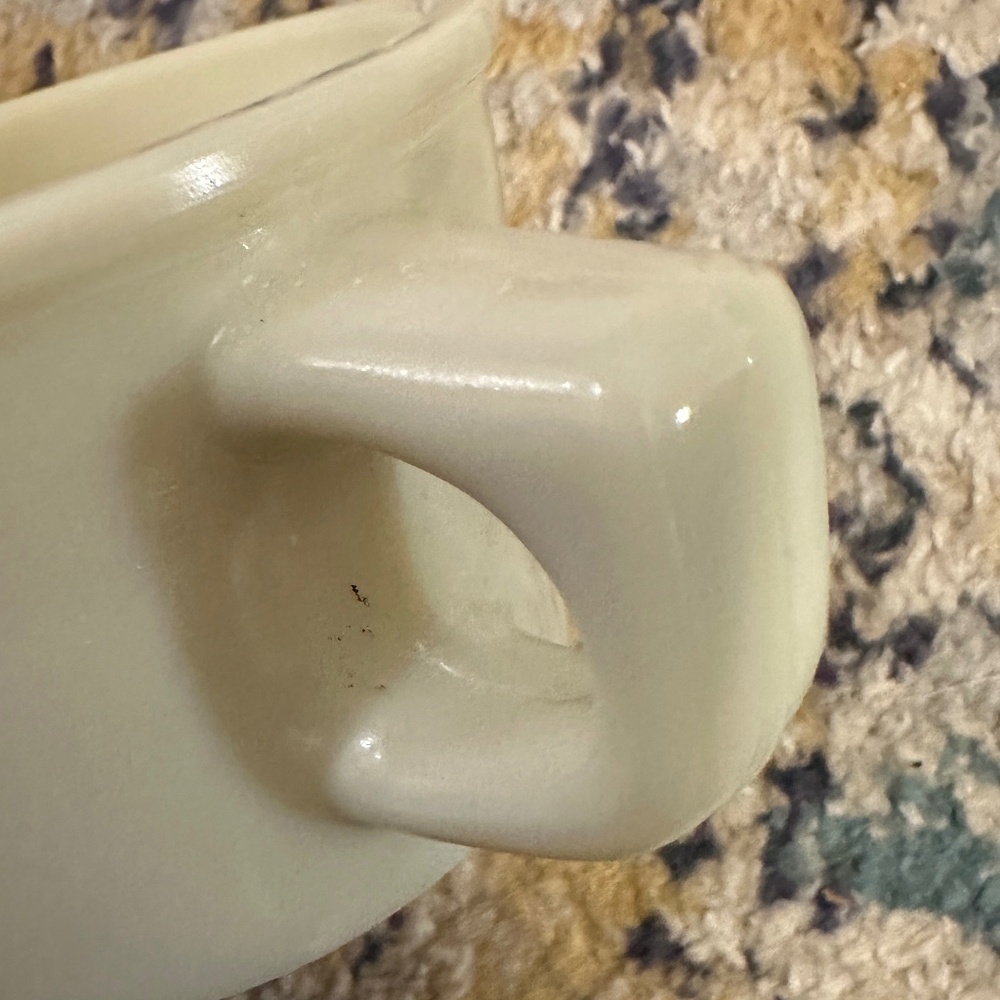 Old Spice milk glass shaving set: wood handle brush & new old stock shaving puck - Picture 11 of 12